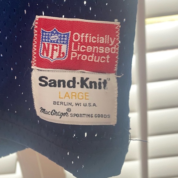 RARE Vintage Walter Payton Sand Knit Football Chicago Bears 34 Jersey SZ Large - Picture 5 of 5